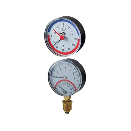 Termo-manometer Bimetal Casing ABS
